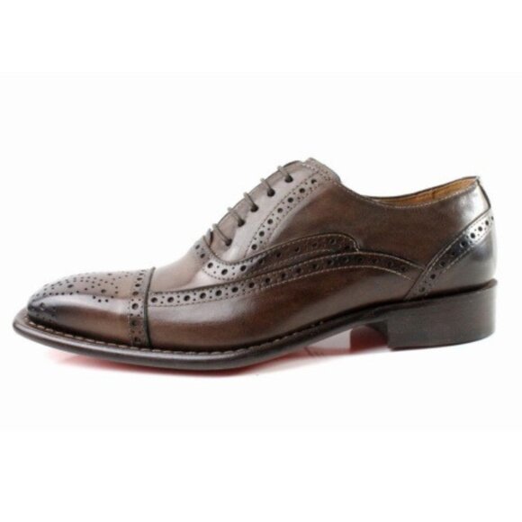 Jean Coffee Brogue Mens Leather Shoes main image 5